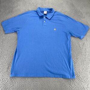 Brooks Brothers Shirt Mens XL Blue‎ 346 Golf Polo Short Sleeve Rugby Preppy